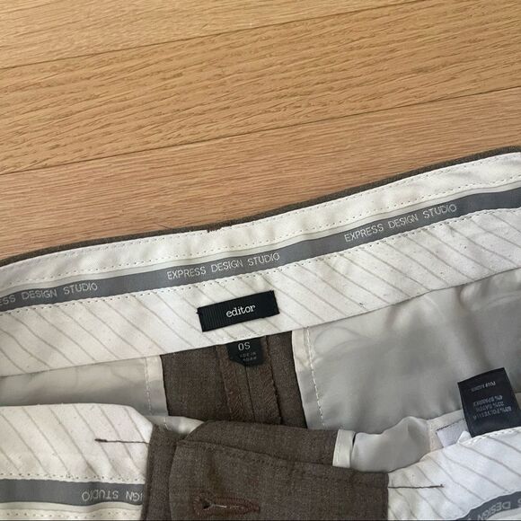 Vintage Fitted Brown Work Pants - Picture 4 of 12